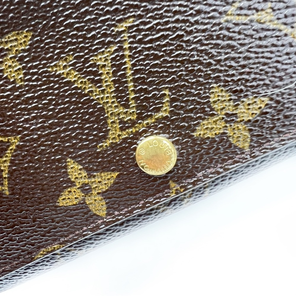 LOUIS VUITTON Monogram Trésor Wallet Made in France Vintage 2001, Authentic - Picture 6 of 17